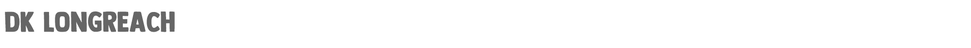 Sample characters DK Longreach Font